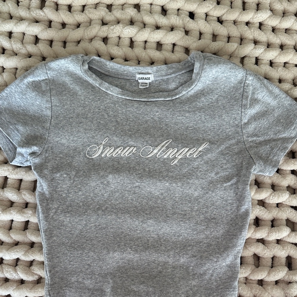 Garage Snow Angel Gray Tee